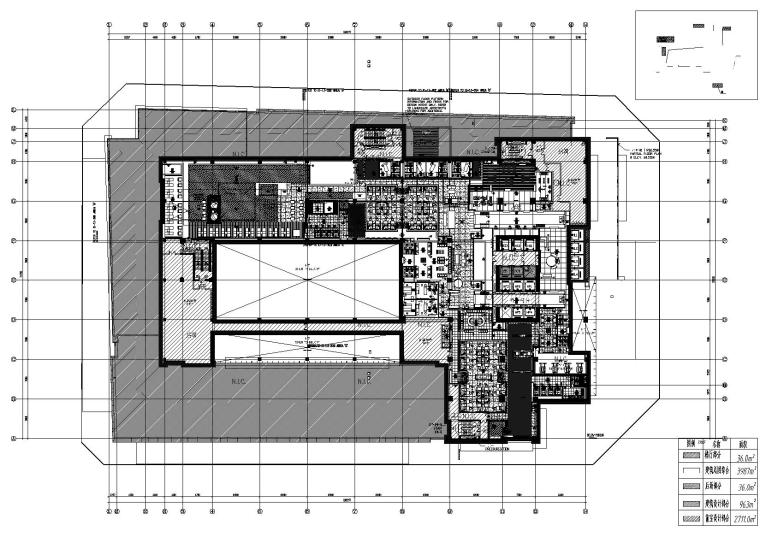 [成都]五星商务君悦酒店项目施工图+实景图-十三层平面图