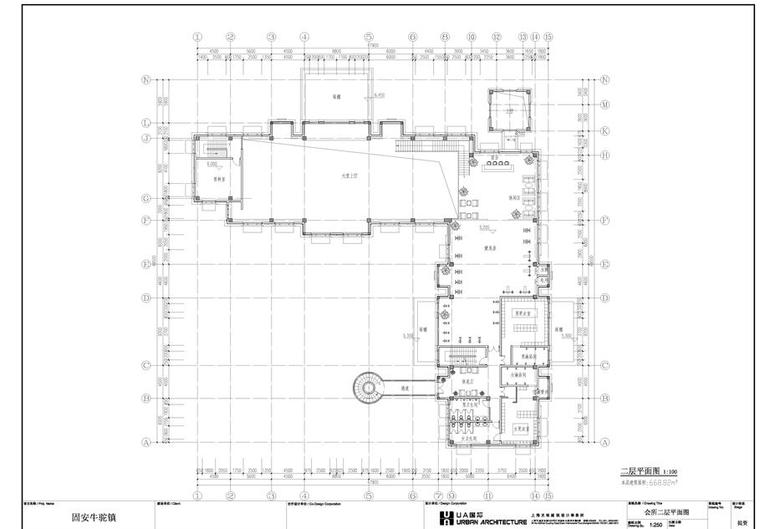 [山东]多层新中式风格住宅建筑方案文本-二层平面图