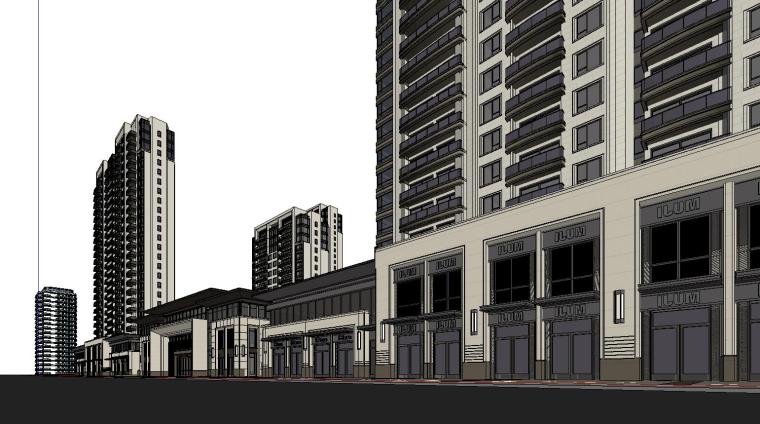 大都会建筑方案资料下载- 新古典大都会高层豪宅建筑模型设计 2019 