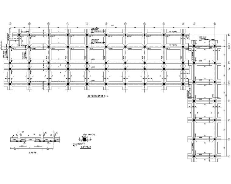 5层综合办公楼施工图资料下载-某五层综合办公楼混凝土结构施工图（CAD）