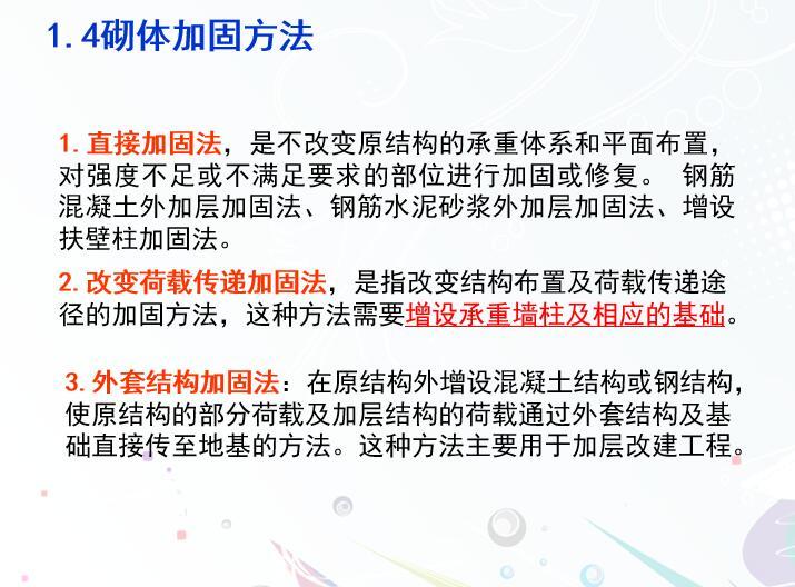 加固工程的钢筋替换资料下载-砌体结构加固_钢筋混凝土面层加固法