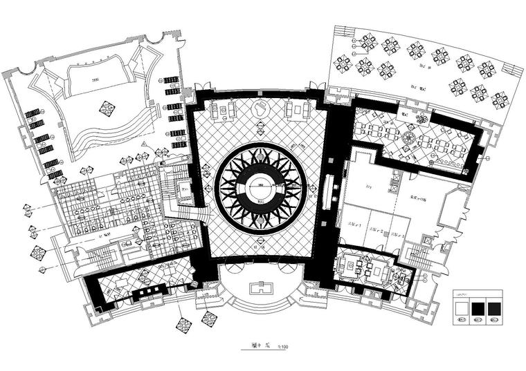 梁志天装饰施工图资料下载-[上海]梁志天_康城会所室内装饰项目施工图