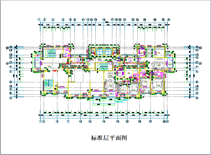 旅游综合服务区住宅项目同步施工措施汇报-标准平面图