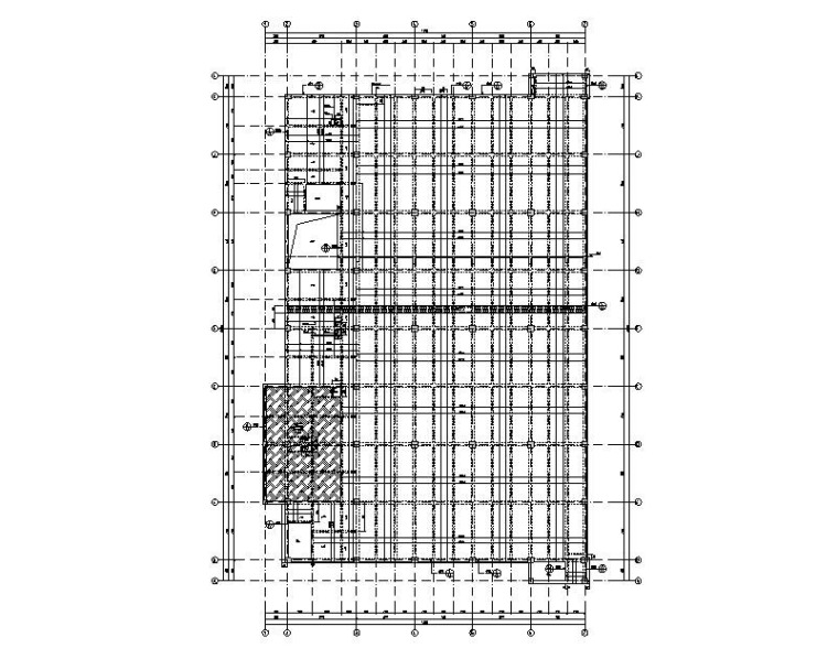 11层钢框架资料下载-4层体校综合馆钢混框架结构施工图2015