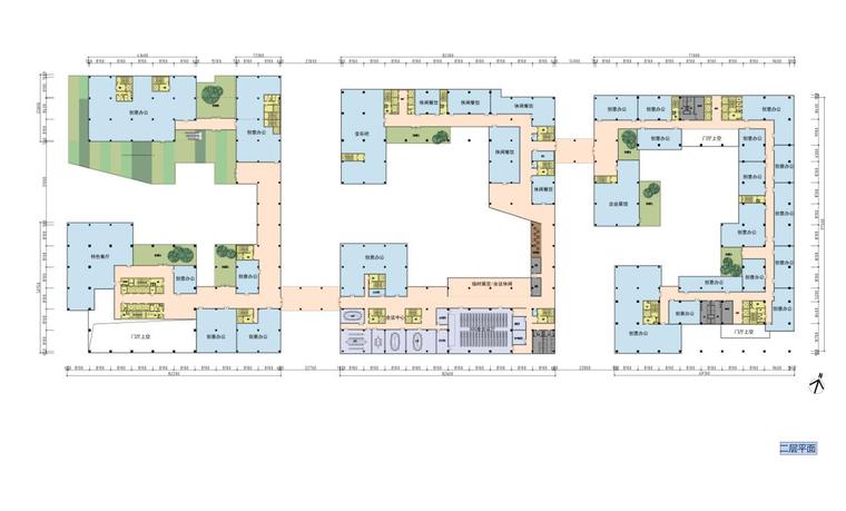 [广东]碧桂云城番禺亚运规划及建筑概念设计-二层平面