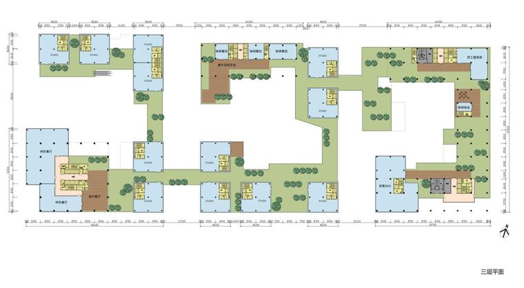 [广东]碧桂云城番禺亚运规划及建筑概念设计-三层平面