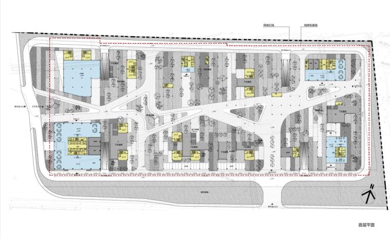 [广东]碧桂云城番禺亚运规划及建筑概念设计-首层平面图