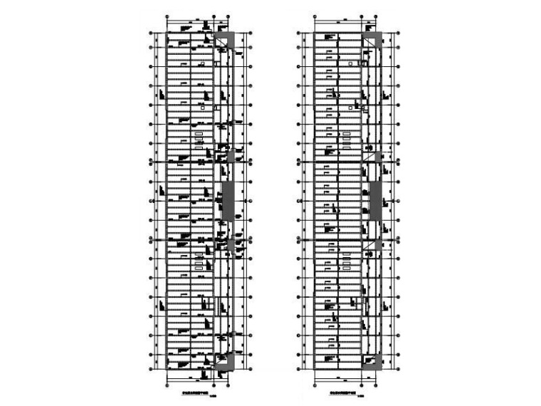300米田径运动场施工图资料下载-单层室内田径馆钢混框架结构施工图2015