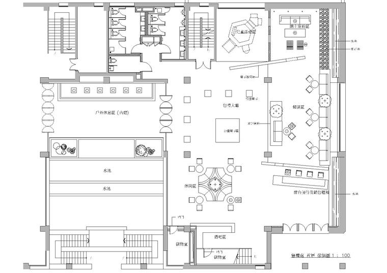 梁志天装饰施工图资料下载-[北京]梁志天_天劲花园​售楼处装饰施工图