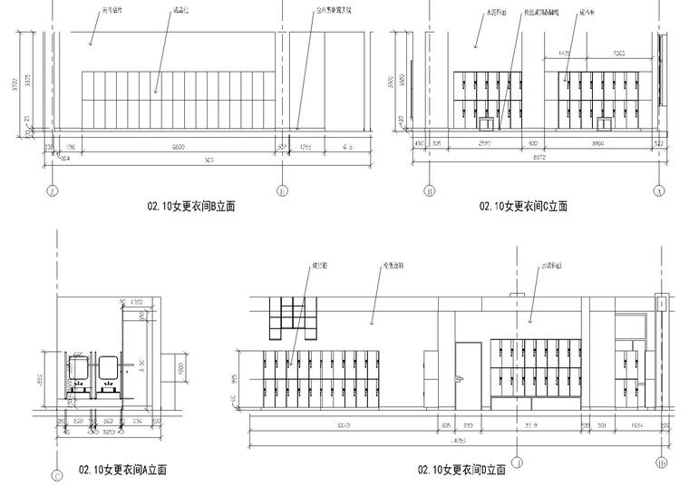 67某现代健身房装饰项目设计施工图-体育空间装修-筑龙室内设计论坛