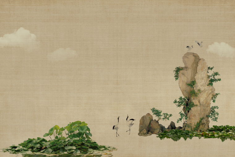 底图纹理-古风亚麻肌理素材(1)