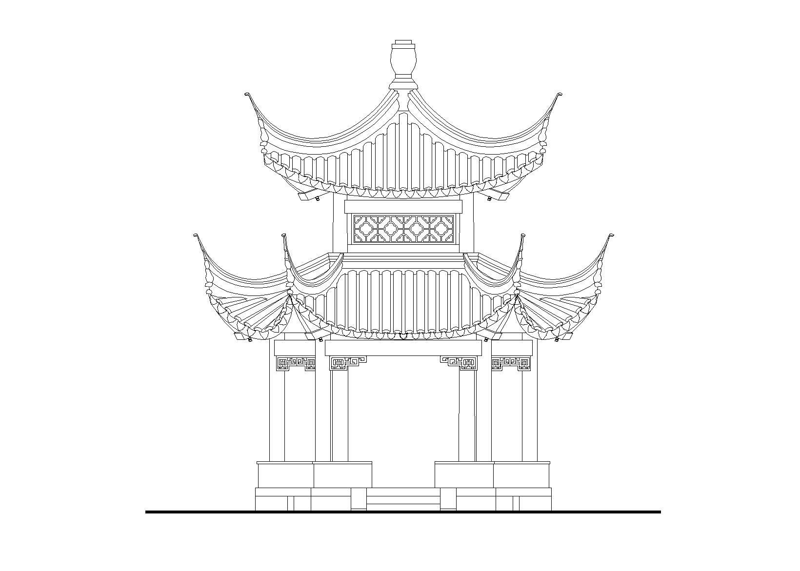 [分享]四方亭图纸资料下载