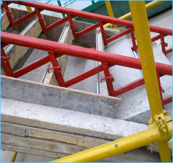 钢架加工技术交底资料下载-高层建筑钢架定型楼梯支模施工工法 