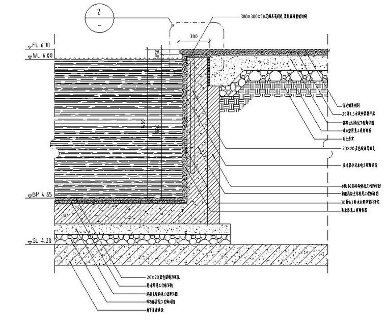 园林景观节点详图|水景游泳池平施工图设计-园林景观节点详图水景施工图设计二游泳池平面图 (9)