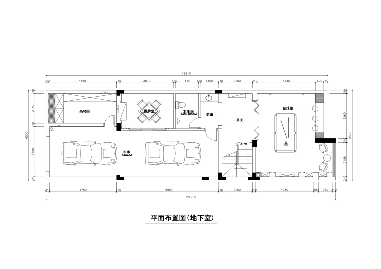 室内柱效果图资料下载-虞景山庄400平联体别墅装修施工图+效果图