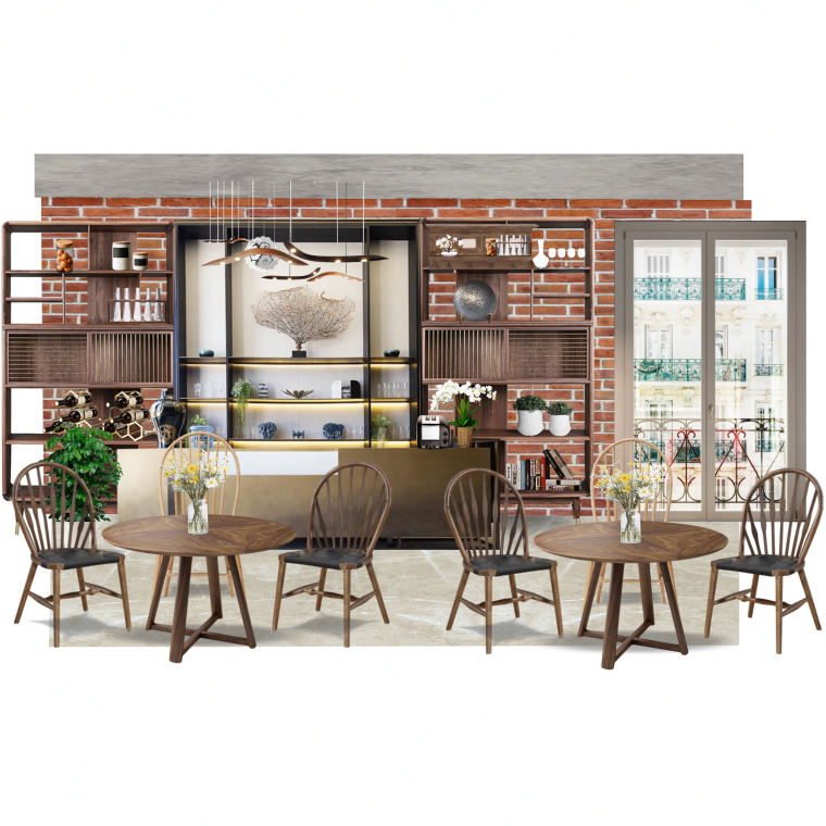 大型餐饮空间厨房设计资料下载-餐饮空间软装方案10套（一）