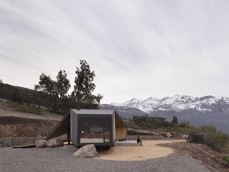 郊野公园登山路设计资料下载-智利登山者的庇护所