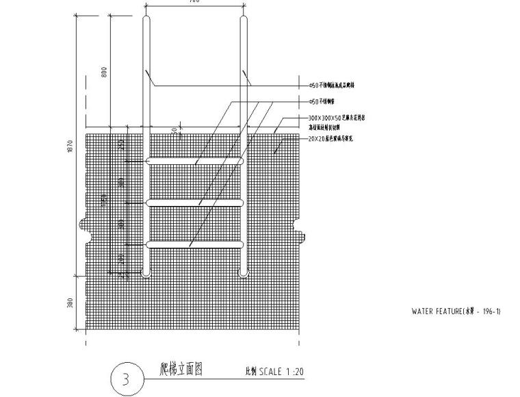 园林景观节点详图|水景游泳池平施工图设计-园林景观节点详图水景施工图设计二游泳池平面图 (5)