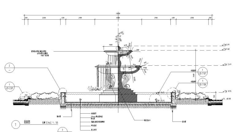 园林景观节点详图|水景施工图设计十七-园林景观节点详图水景施工图设计十七 (4)