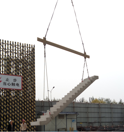 混凝土预制装配式楼梯资料下载-高层住宅装配式预制楼梯施工工法