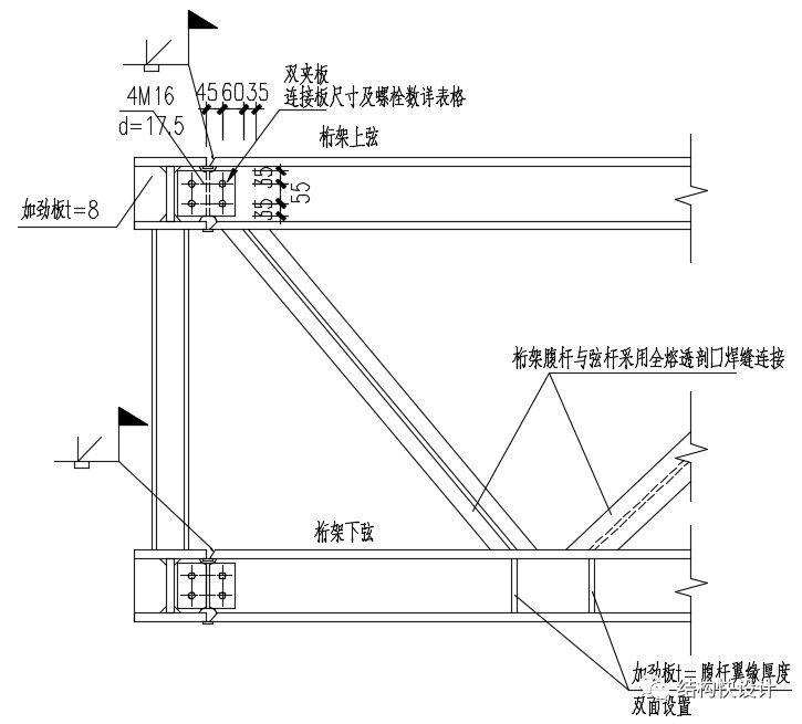 钢结构双向桁架的电算模拟_9