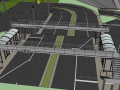 城市道路天桥su模型