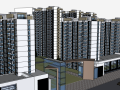 某高层住宅楼盘建筑模型设计_带周围环境