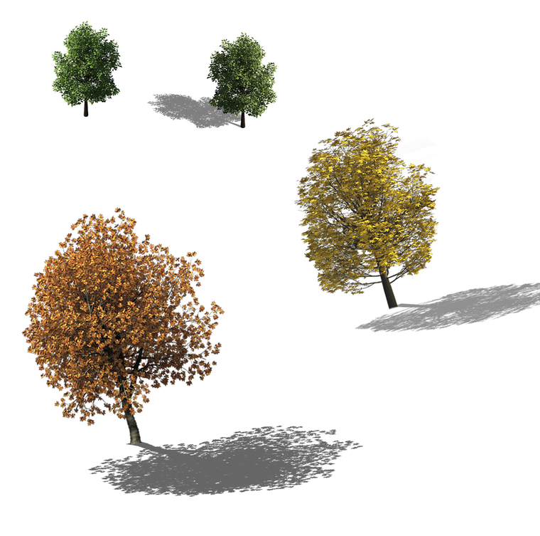 景观鸟瞰植物ps素材(4)