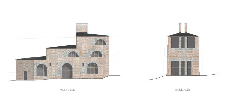 英国尼瑟斯特农场-11_Nithurst_Farm_West_and_South_Elevations