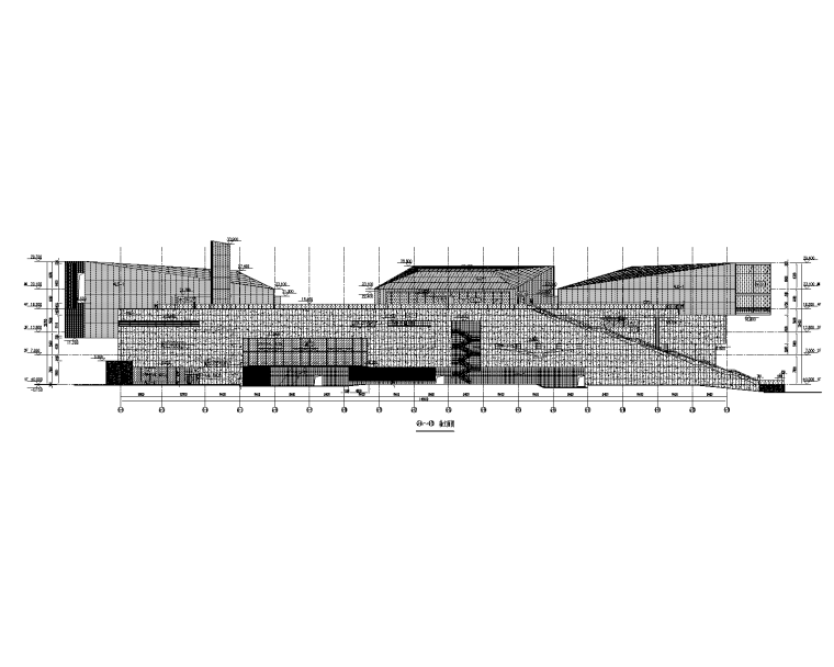 玻璃地弹门施工节点图资料下载-4层艺术中心幕墙施工图2016_玻璃石材铝板