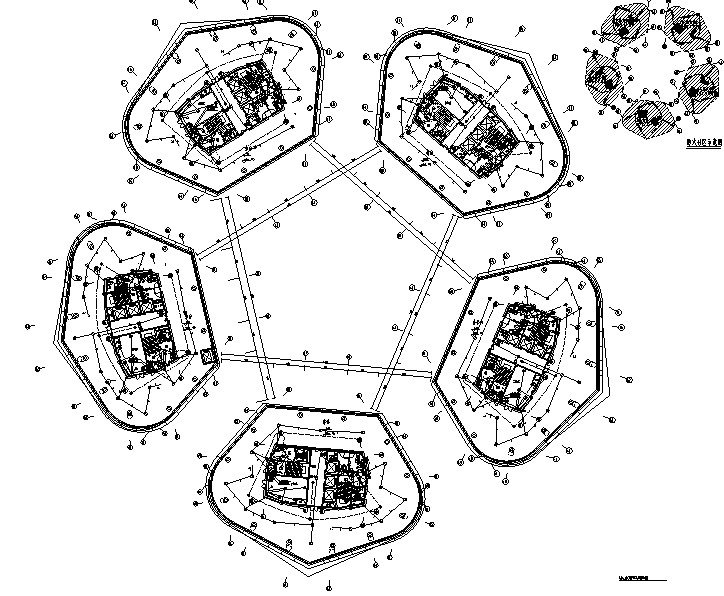 上海后滩新建办公楼及地下商业电气施工图-火灾自动报警系统图