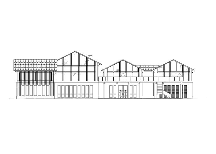 公园建筑小品施工详图资料下载-西湖公园渔家小屋建筑施工图