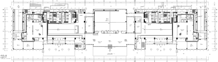 [知名院]吉林产业基地办公塔楼电气施工图-弱电平面图