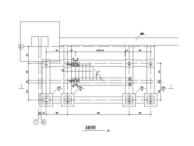 室外钢钢结构电梯结构图资料下载-新增室外钢梯结构图CAD