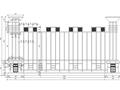 园林景观节点详图围墙施工图设计二​