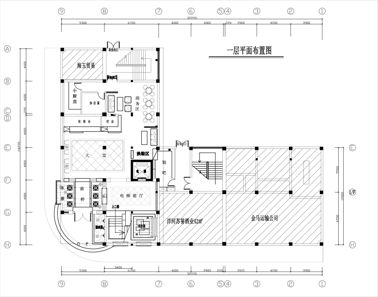 2019室内设计施工图资料下载-[广东]湛江足浴店室内设计施工图+效果图
