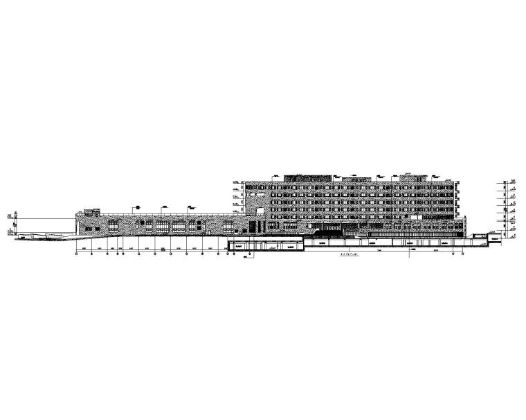 建筑外装饰施工图资料下载-6层金融区教育基地外装饰幕墙工程施工图