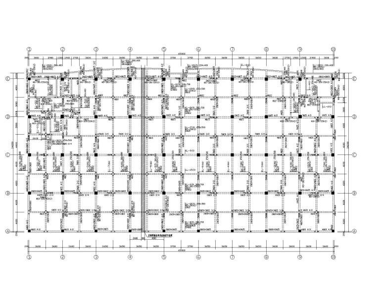 混凝土厂房cad资料下载-某6层框架结构厂房结构施工图（CAD）