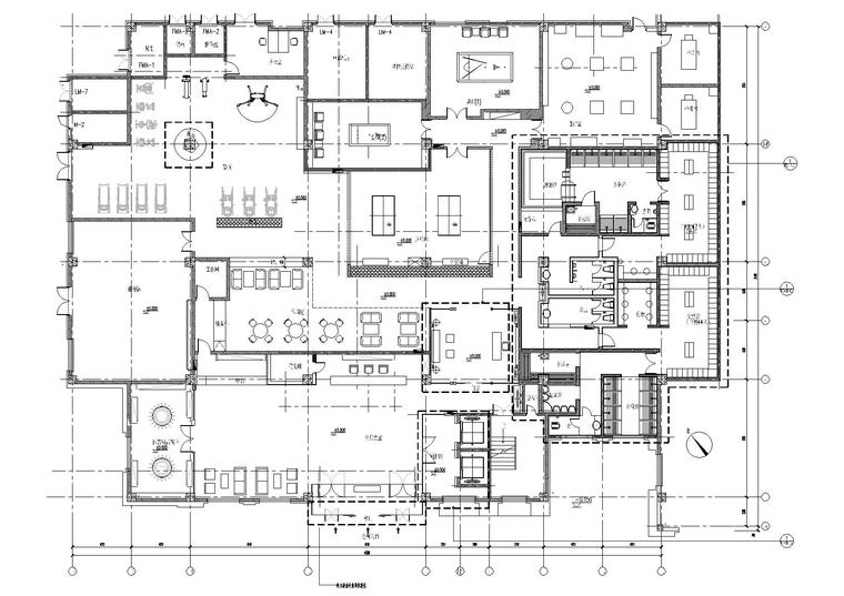 河南公厕施工图资料下载-[河南]郑州健身俱乐部项目施工图+效果图