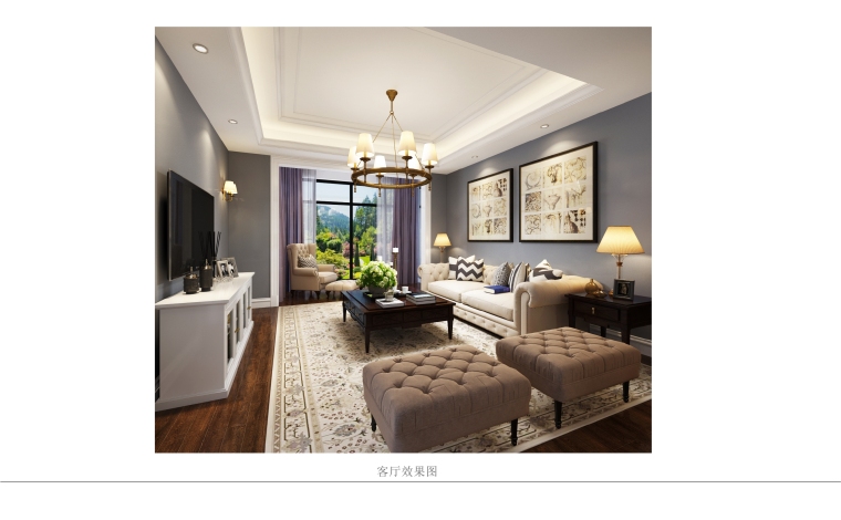 集艾设计绿地概念设计资料下载-荆州现代风格两居室样板房软装设计方案文本
