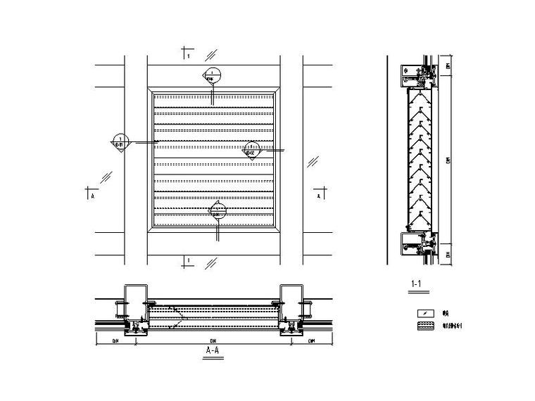 幕墙百叶系统标准图cad-幕墙结构节点详图-筑龙结构设计论坛