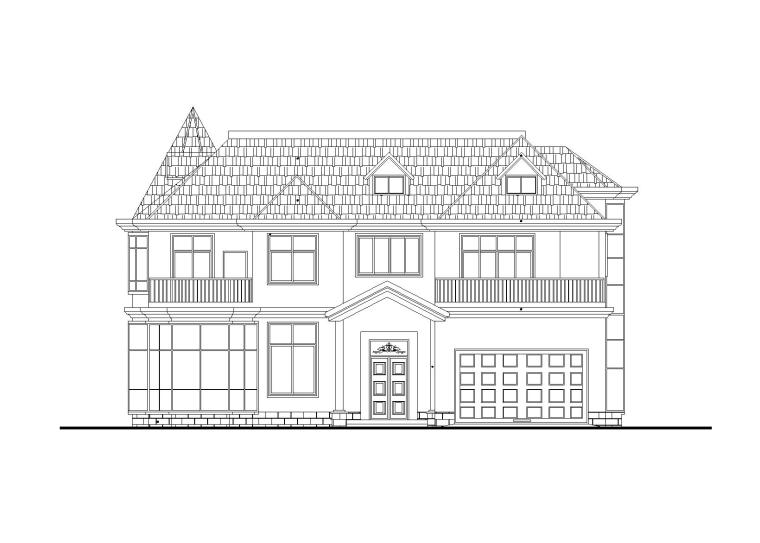私家庭院别墅平面图效果图资料下载-某二层别墅建筑结构方案图带效果图