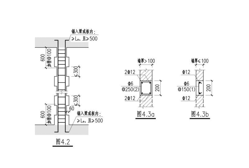 构造柱马牙槎尺寸图片