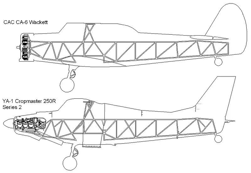 ya-1 和 ca-6飞机骨架