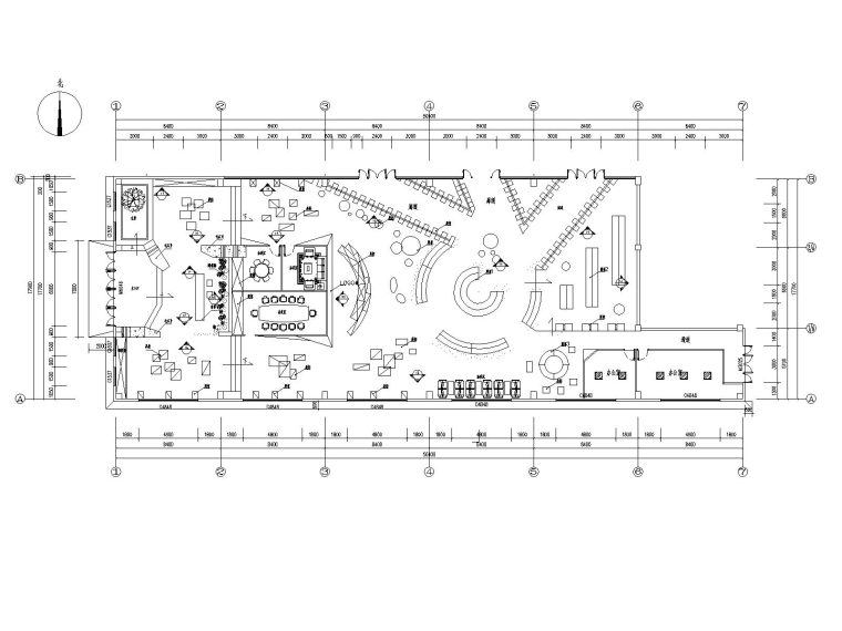 展厅CAD全套施工图资料下载-禅意中式玉器展厅CAD施工图+方案PPT