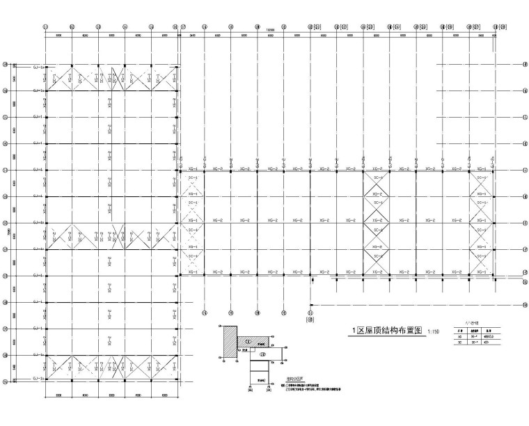 门架式钢结构车棚施工图资料下载-两座钢结构排架厂房结构施工图（CAD）