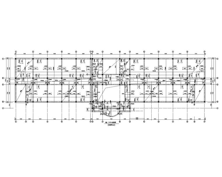 某五层学校教学楼框架结构施工图（CAD）-板配筋图