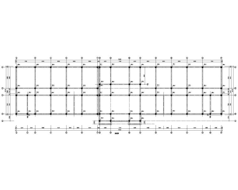 某五层学校教学楼框架结构施工图（CAD）-桩配筋图