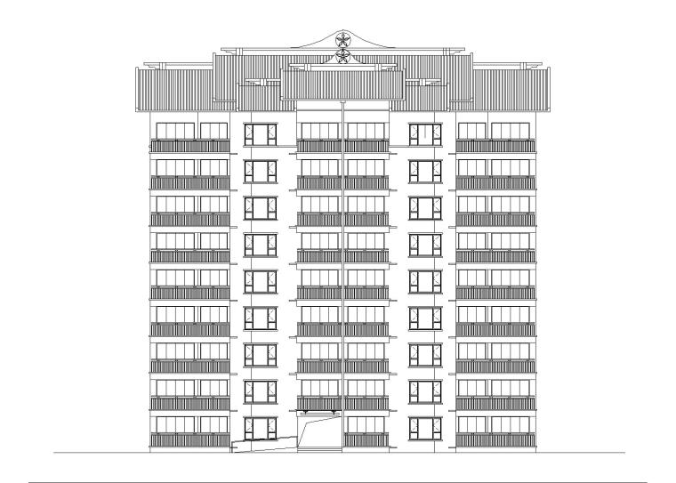 广西安置房全套施工图资料下载-县城拆迁安置房设计建筑施工图（2018）