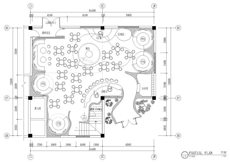 400平米展馆施工图资料下载-400平米的时尚情趣酒吧装饰施工图+效果图